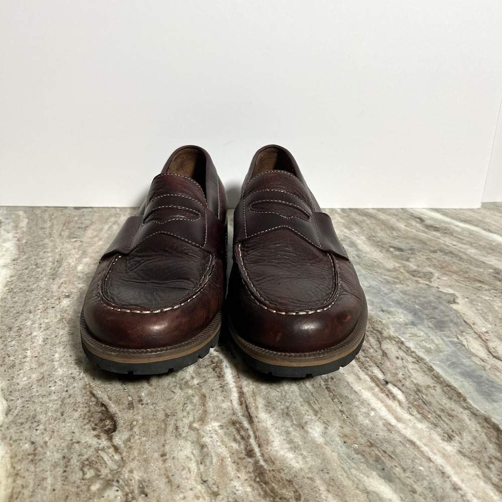 Columbia Mens Summer Lake Leather Slip On Loafers Brown Size 12 BM2292-230